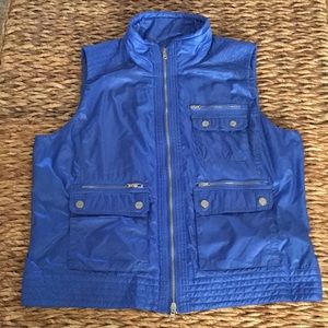 Ralph Lauren Golf vest. Nylon. Royal blue. Lightweight. Pockets. Size L